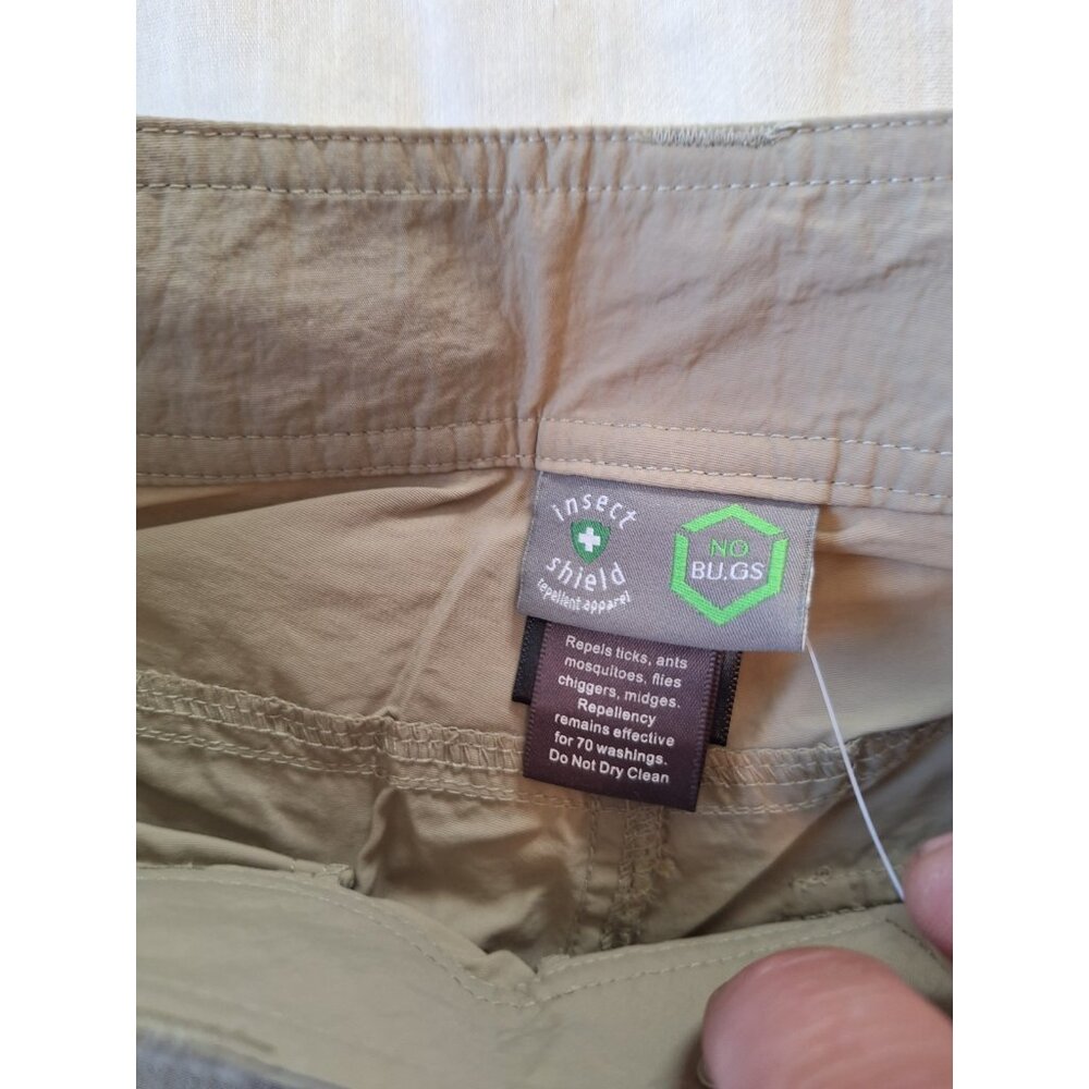 NoBugs Insect Repellent Cargo Pants Mens 30x32 Khaki Insect Shield - Picture 5 of 7